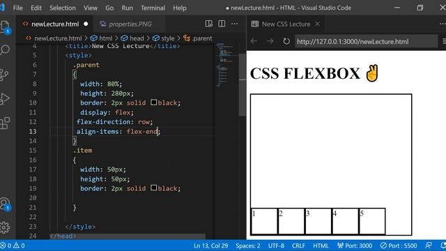 Align Self in CSS Flexbox - How to use align-self - CSS Flexbox tutorial in Hindi смотреть онлайн