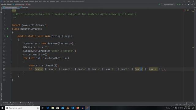 Remove all Vowels from a Sentence | Important Java String Program | ICSE смотреть онлайн