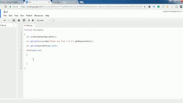 Switch case statement in Google apps script tutorials- 07 смотреть онлайн