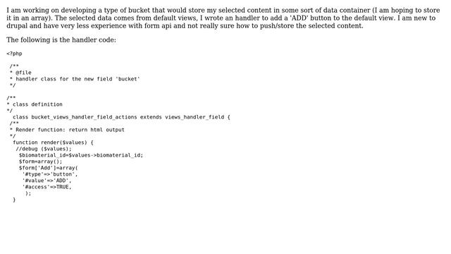 Drupal: Push value into array using form смотреть онлайн