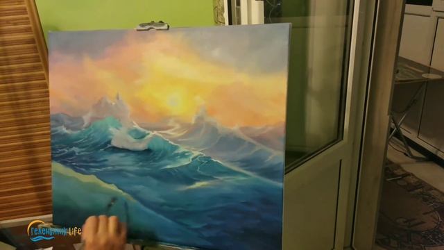 ПО МОТИВАМ АЙВАЗОВСКОГО ПИШЕМ МАСЛОМ victoryarts смотреть онлайн