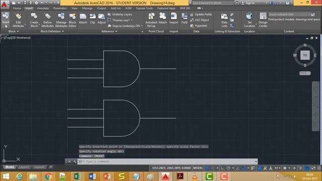 AutoCAD - Block insert and explode смотреть онлайн