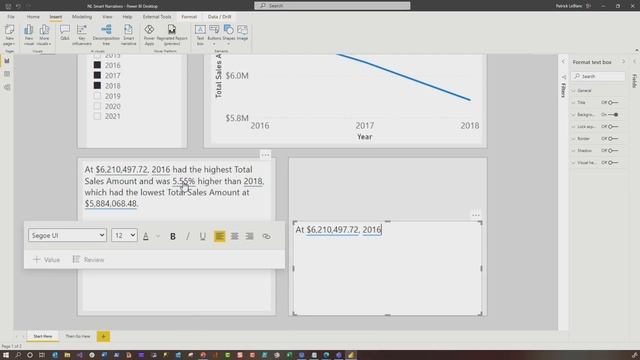 Smart Narratives and Conditional Formatting in Power BI? Yes please! смотреть онлайн