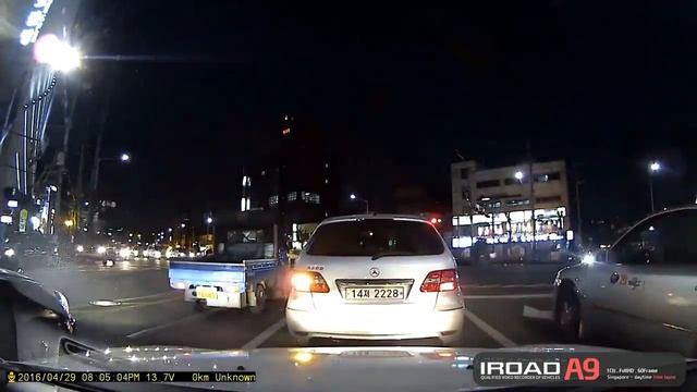 Ночной тест видеорегистратора IROAD A9 korea night time lapse смотреть онлайн