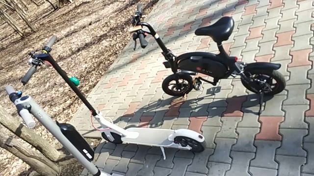 Segway Ninebot ES4, Xiaomi M365 Electric Scooter & F-Wheel DYU D2 Folding Electric Smart Bike смотреть онлайн