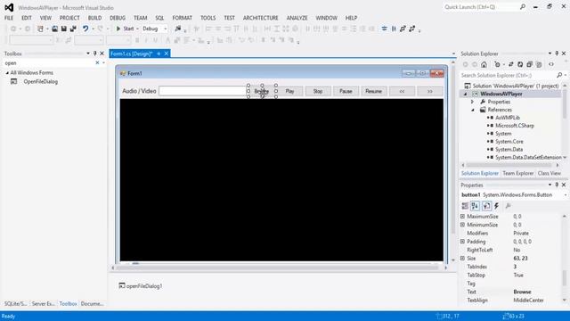 A simple media player program in C# .NET 4.0 смотреть онлайн