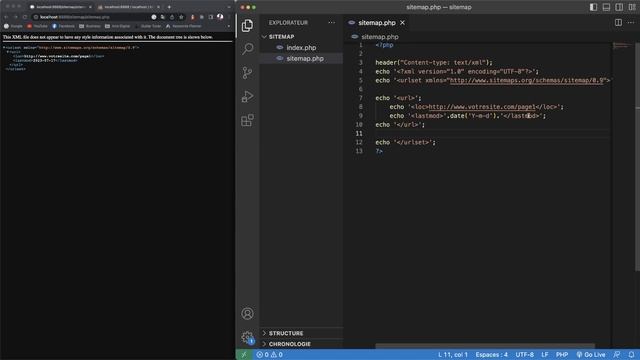 Créer un Sitemap XML pour Google en PHP ! смотреть онлайн