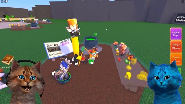 МЫ СВАРИЛИ ЗЕЛЬЕ И СЛУЧИЛОСЬ...! WACKY WIZARDS ROBLOX смотреть онлайн