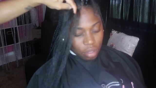 Middle part Tribal Braids l Braid Inches l Small Feed-in Braids PolishedByTesia смотреть онлайн