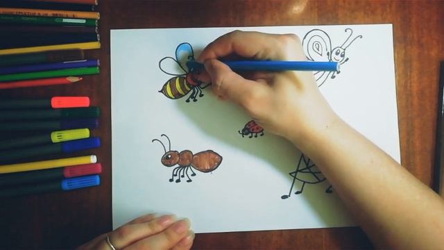 Насекомые на лугу смотреть онлайн