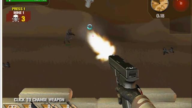 Free online shooting game 1: Desert Sniper (speeded up) смотреть онлайн