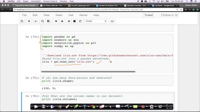 Introduction to IRIS dataset and 2D scatter plot смотреть онлайн