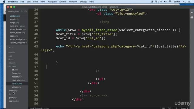 14 Creating the category page - CMS POSTS - PHP COURSE CMS PROJECT смотреть онлайн