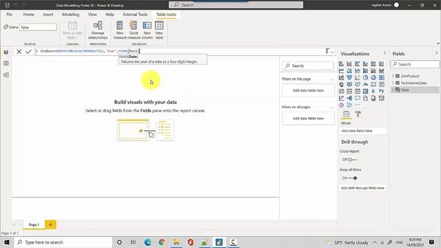 Extract Year From Date Power BI смотреть онлайн