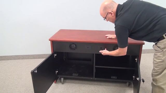 Audio Visual Furniture: CR2050EX - комод для AV-оборудования, 2 двери смотреть онлайн