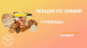 Лекция по химии № 12 Углеводы