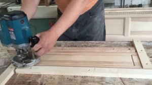 Фрезеровка ручным фрезером геометрических узоров