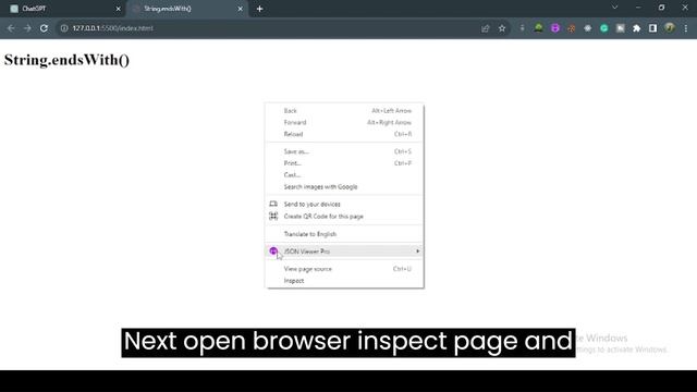 ES6 Tutorial JavaScript String endWith method in details смотреть онлайн