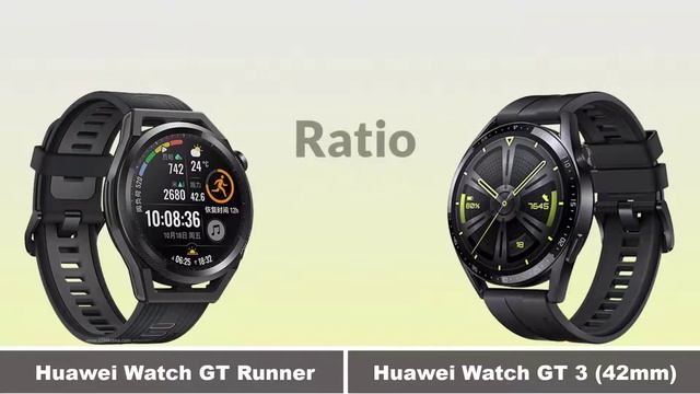 Huawei Watch GT Runner vs Huawei Watch GT 3 (42mm) смотреть онлайн