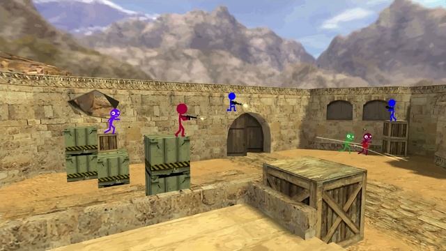 Counter-Strike 1.6 - De_dust2 (Zombie Server) Remastered - Animation