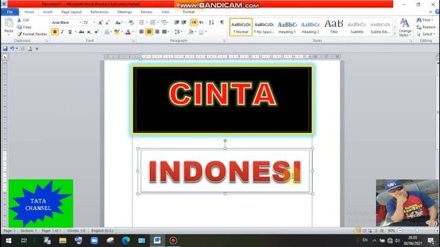 CARA MEMBUAT DESAIN TULISAN DENGAN WORD ART PADA MS WORD 2010 смотреть онлайн