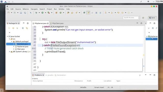 53 JAVA Networking File transfer Server Client смотреть онлайн