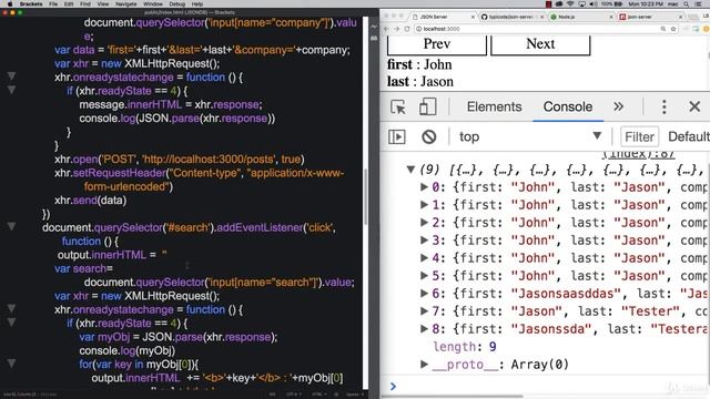 JSON+AJAX+API 0611 Search JSON server смотреть онлайн