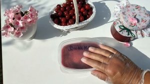 Сырое варенье из вишни / Вишня протёртая с сахаром / Сохраняем полезные вещества в полном объёме