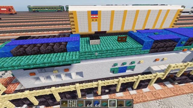Minecraft Amtrak Dash 8-32BWH Train Tutorial смотреть онлайн