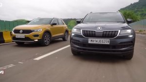 Skoda Karoq vs Volkswagen T Roc 2020 Comparison Review | evo India