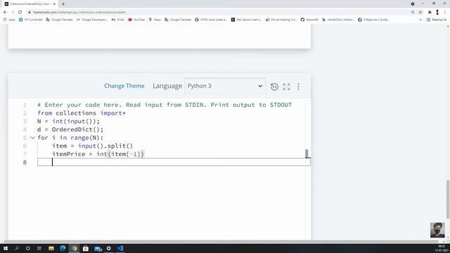 Collections.OrderedDict() || HackerRank Solution смотреть онлайн