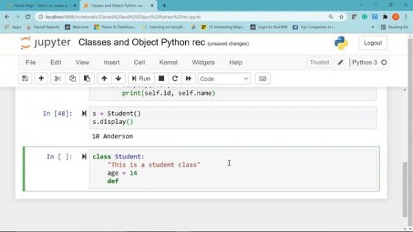 Class In Python | Python Classes Tutorial With Example | Python Tutorial For Beginners | Simplilear