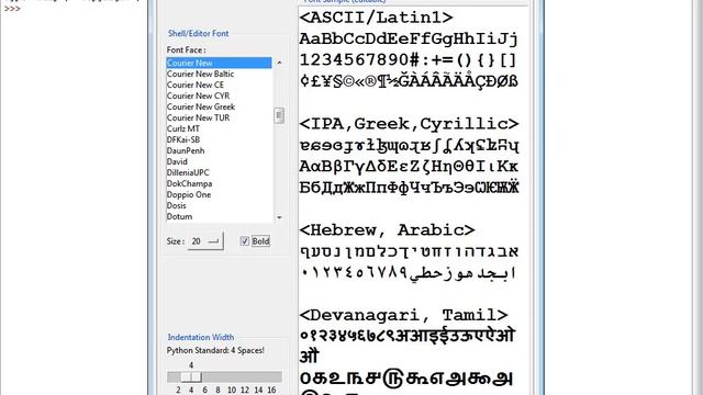 how to increase the font size of python IDLE смотреть онлайн