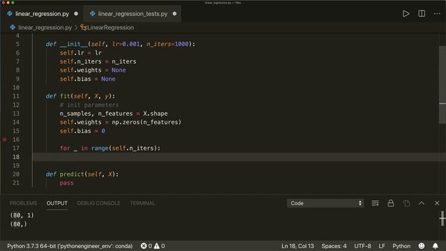 Linear Regression in Python - Machine Learning From Scratch 02 - Python Tutorial смотреть онлайн
