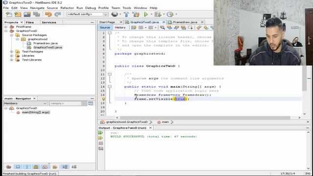 كيف نستخدم مكتبة الرسوميات في الجافا-Drawing using graphics library in Java смотреть онлайн