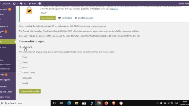 How to export your wordpress content смотреть онлайн
