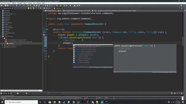 How to Make a Minecraft Plugin | Heal Command смотреть онлайн
