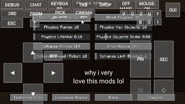 Reviewing Minecraft Physics Mods+Tutorial How To Install Physics Mods.. [1.16.5] *pojav Launcher*