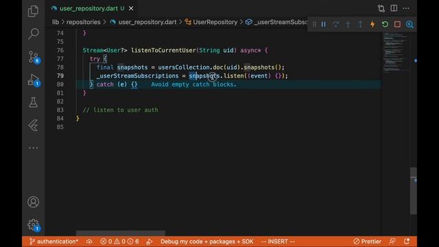 Authentication, User model and User Repository Tied to UI; Flutter смотреть онлайн