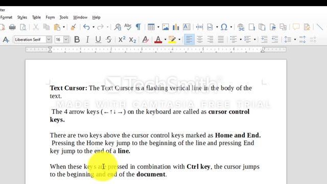 CURSOR MOVEMENT AND MOUSE POINTER IN LIBRE OFFICE WRITER смотреть онлайн