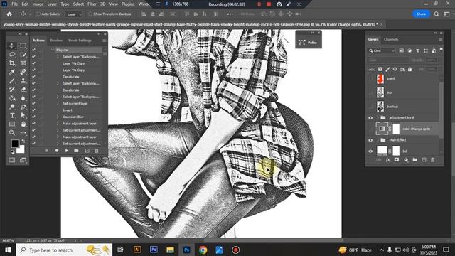 Unique Sketch Art Photoshop Action смотреть онлайн