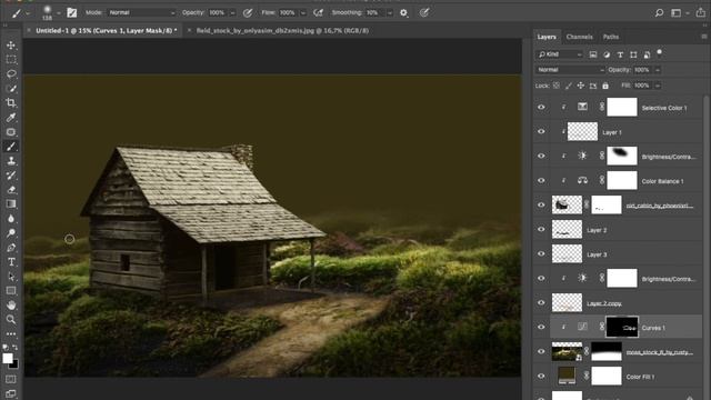 Fine Art Dramatic Village Editing - Photoshop Manipulation Tutorial смотреть онлайн