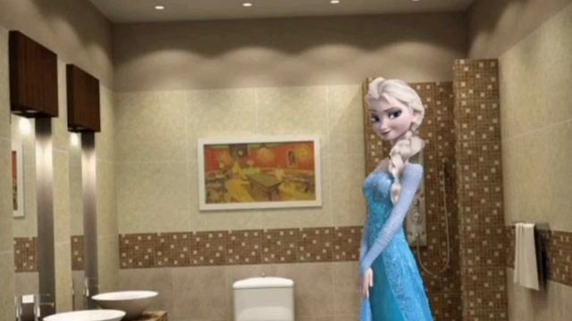Принцесса Эльза решила сходить в ТУАЛЕТ!!! Детские видео. Видео для детей. смотреть онлайн