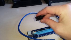 6 pin питания видеокарты PCI-e на SATA переходник или как подключить видеокарту