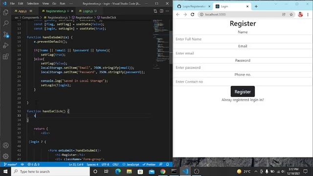 Login & Register in React js with local storage for Beginners (in 1 Hours!) |GitHub projects смотреть онлайн