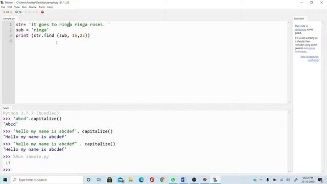 string function IN python | free python course | cyber monk Hindi | lecture 18 смотреть онлайн