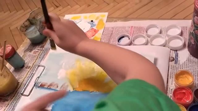 Семен рисует осенний лес вместе с бабушкой смотреть онлайн