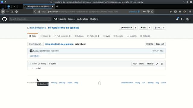 Crear, editar y borrar archivos en repositorio de Github смотреть онлайн