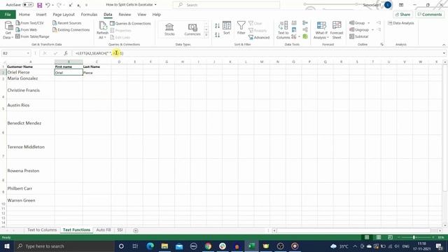 How to Split Cells in Excel смотреть онлайн