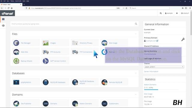 How to rename a database in cPanel with Banter Hosting смотреть онлайн